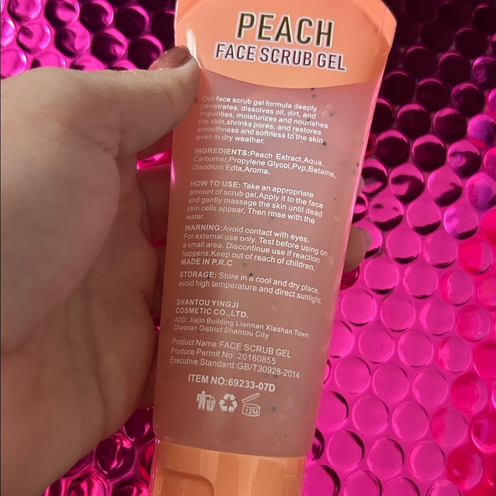 Kiss Beauty Peach Face Scrub Gel - Picture 3 of 6